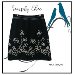 MAX STUDIO BLACK SKIRT